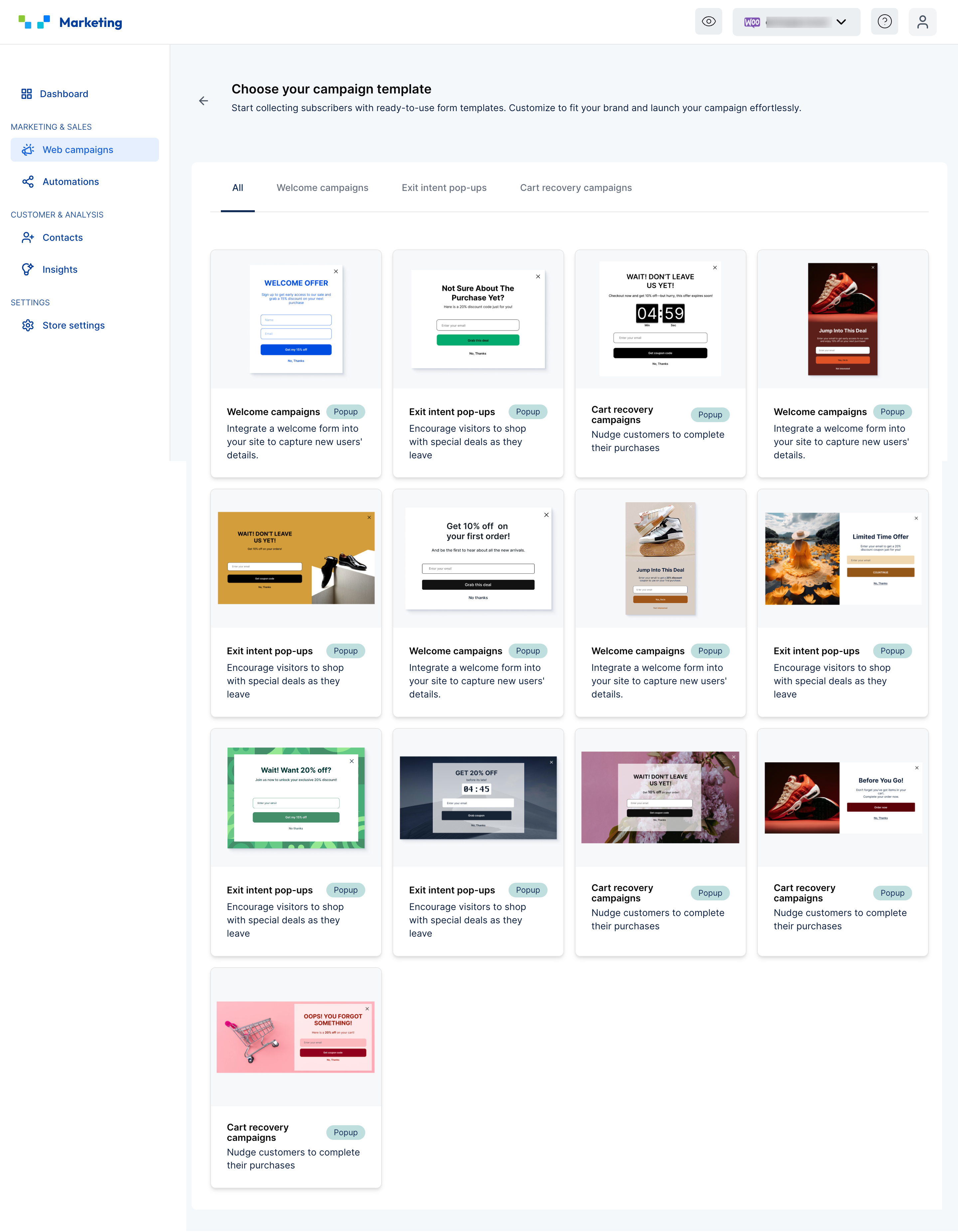 Ready-to-use Web Campaign Templates