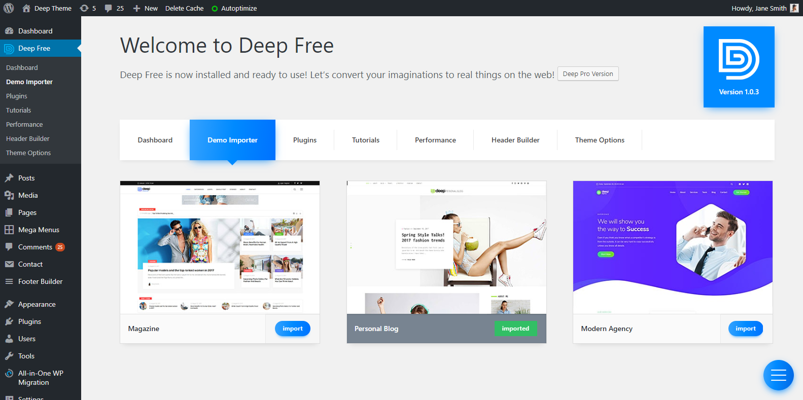 Demo importer.