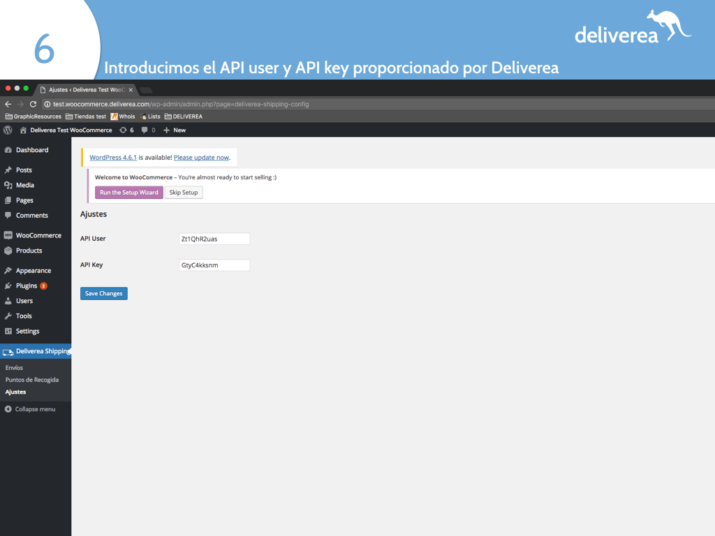 Añadir Claves Api