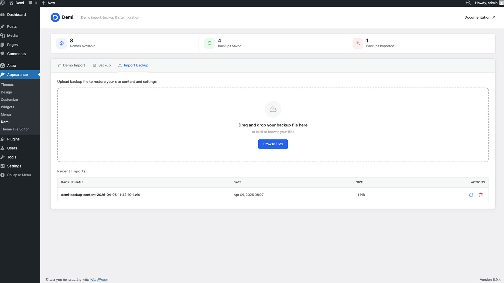 **Site Migration** - Move or clone sites seamlessly.