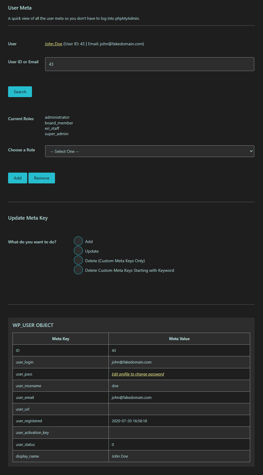 Database table records