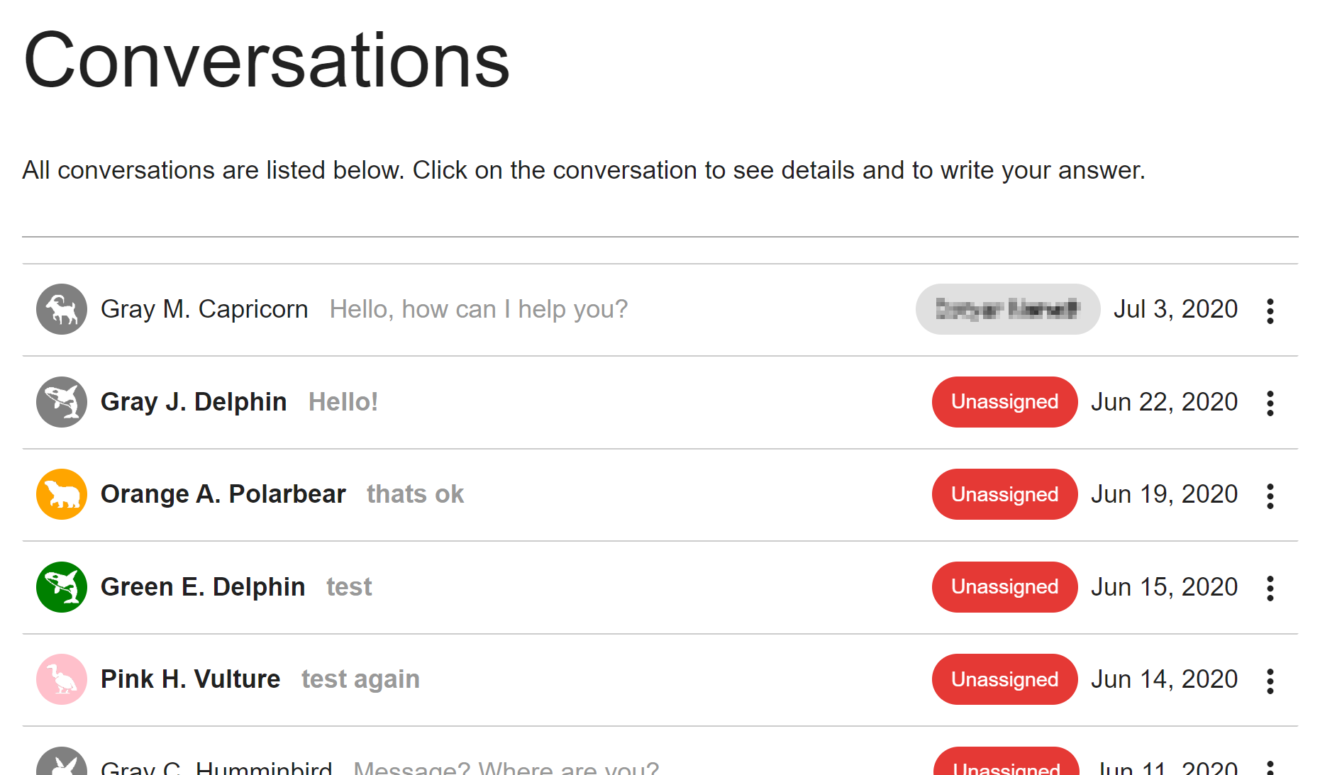 Managing conversations