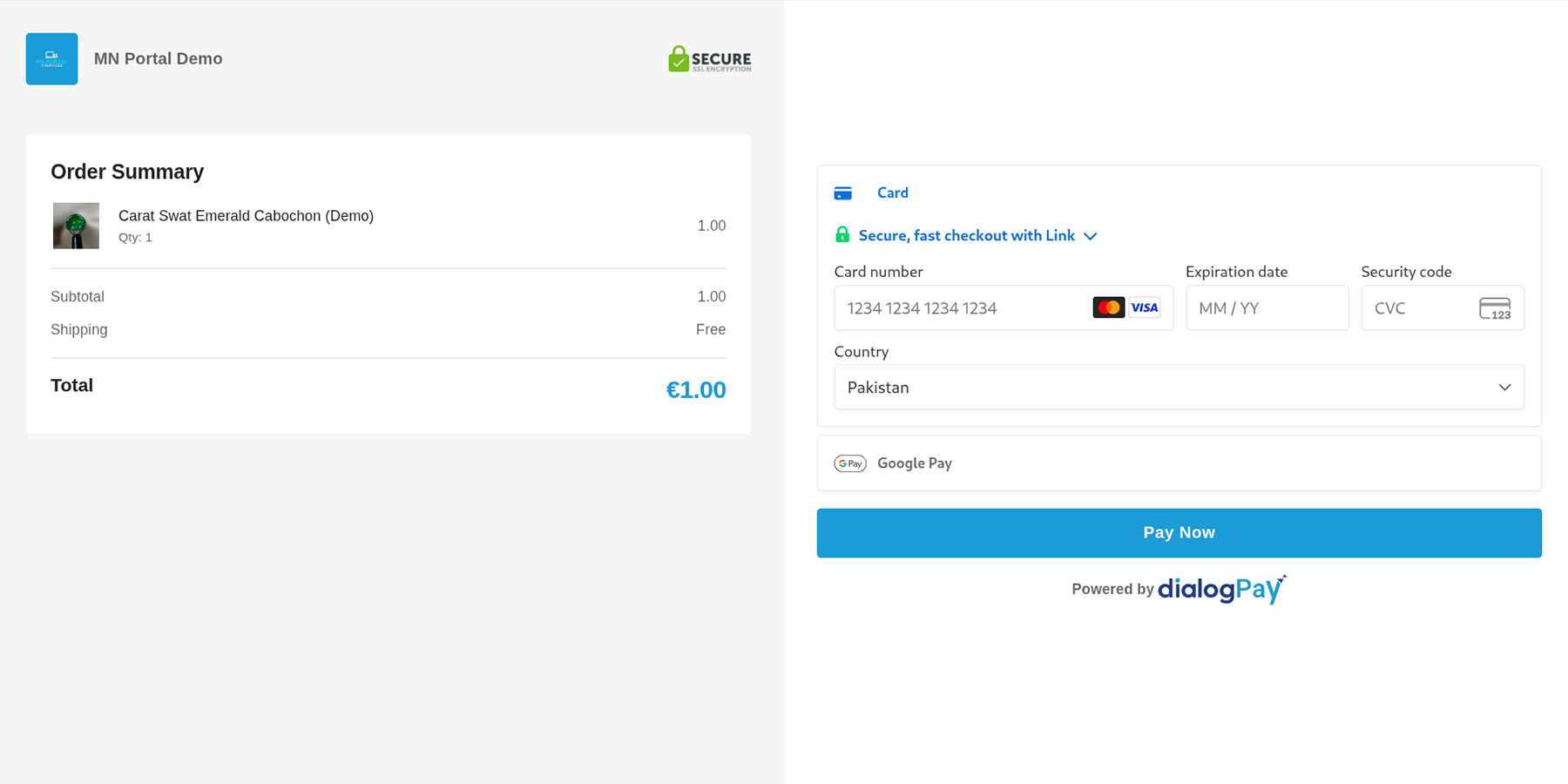 Effortless checkout process with DialogPay, offering secure payments and real-time confirmation.