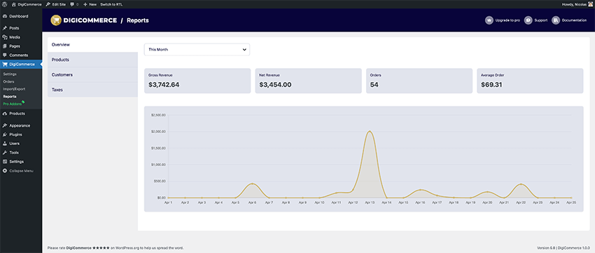 **Product Custom Post Type**: Create and manage digital products with our intuitive interface.