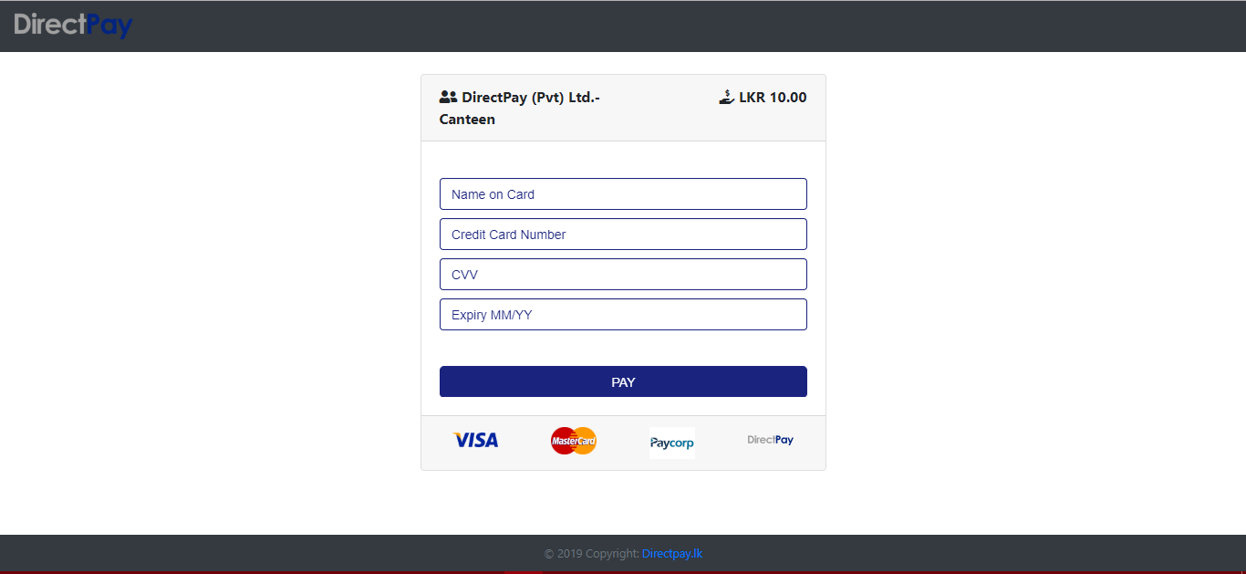 Checkout Page User Details