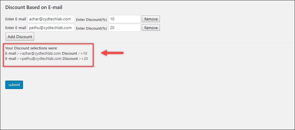 Configure Discount