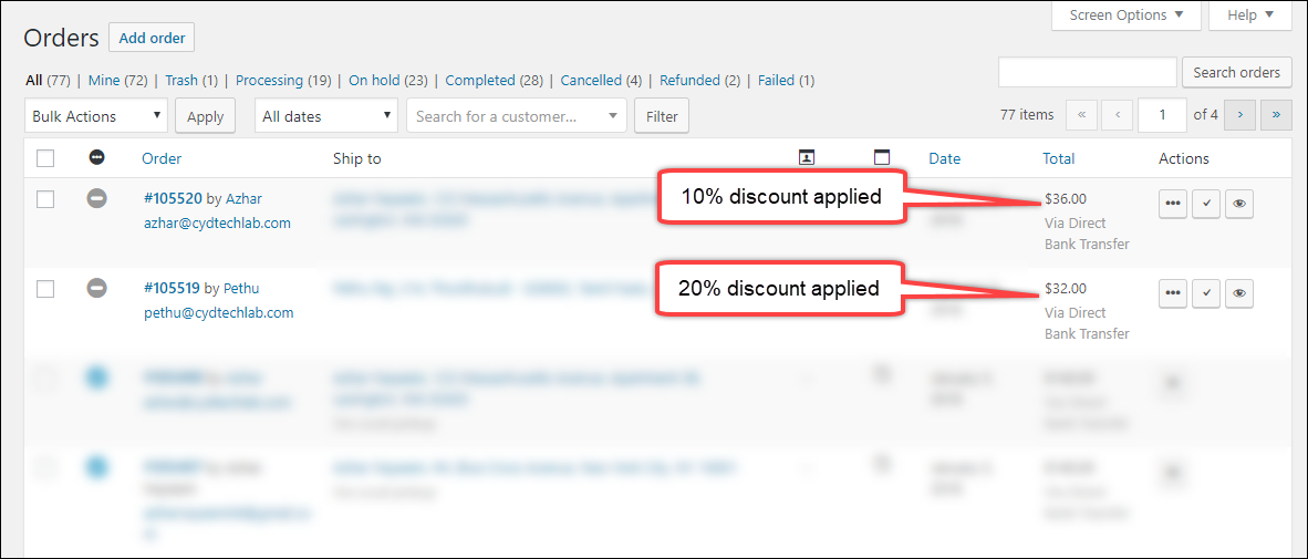 Discount Applied