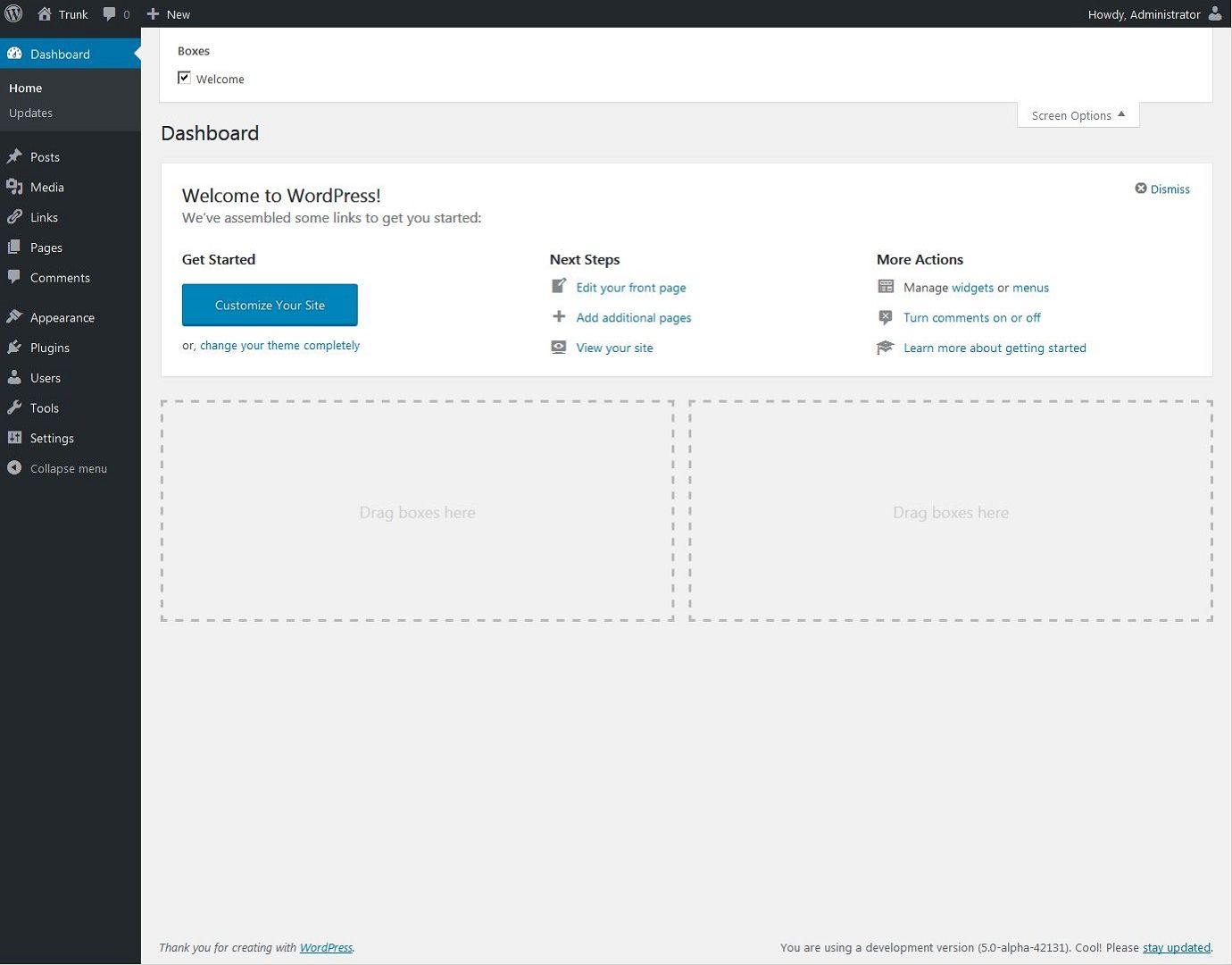 Dashboard Widget Enabled - Screenshot 1 of 4