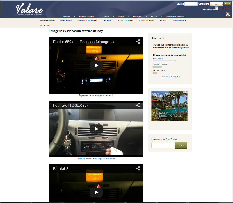Videos displayed 1 per column