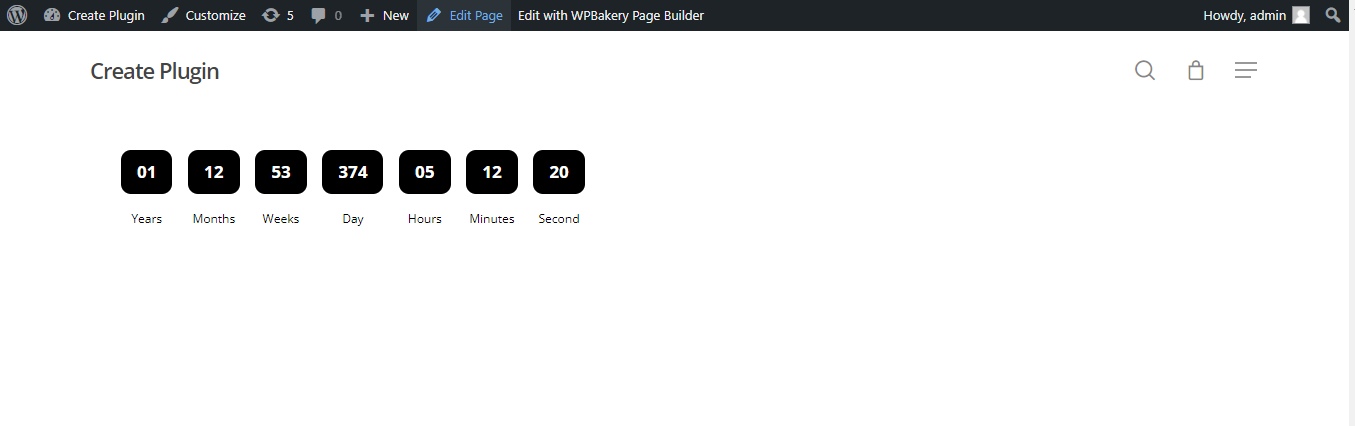 Page Countdown on Display