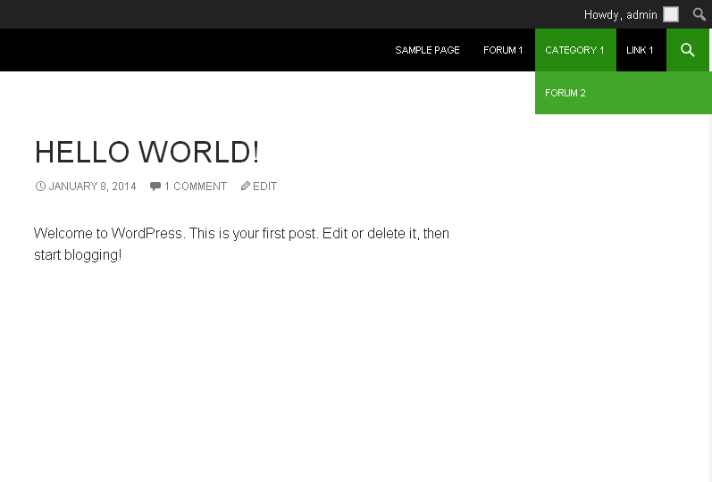 Demo Display phpBB in Wordpress 3.8 localhost