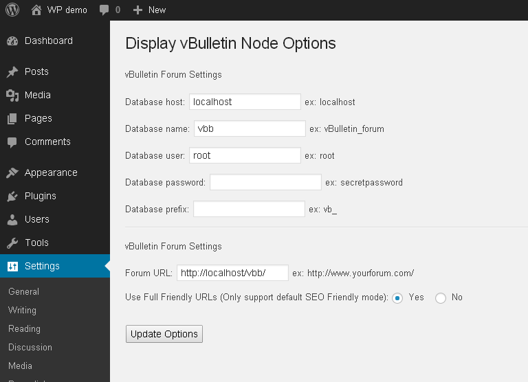Administration interface in WordPress 3.8