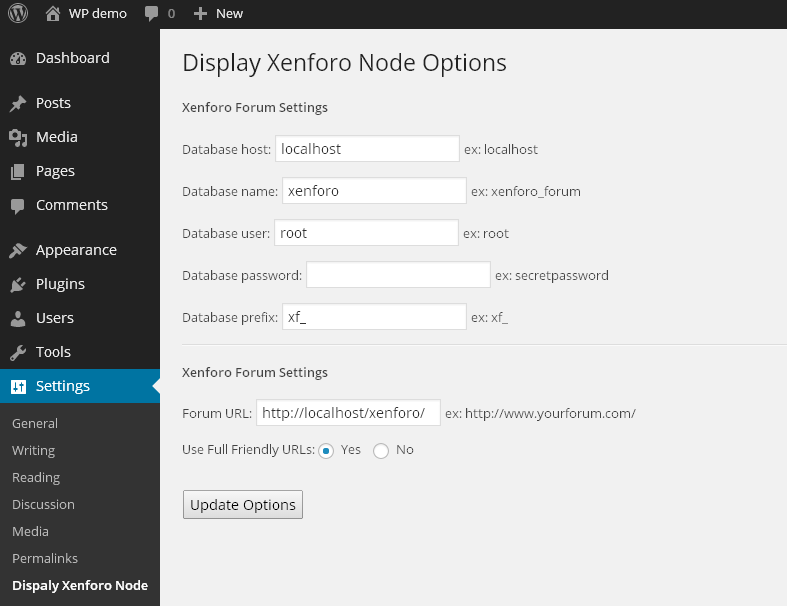 Administration interface in WordPress 3.8