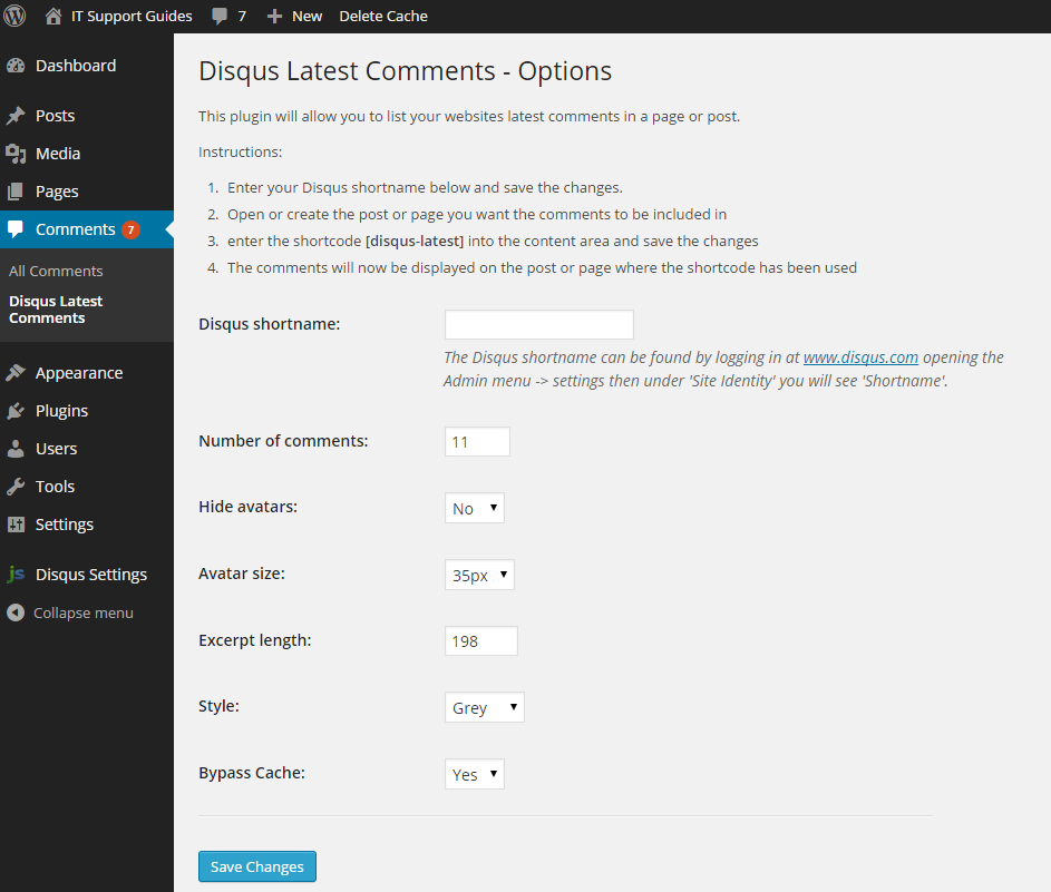 This screenshot shows the comments that are displayed on the front end with the 'Grey' style applied.