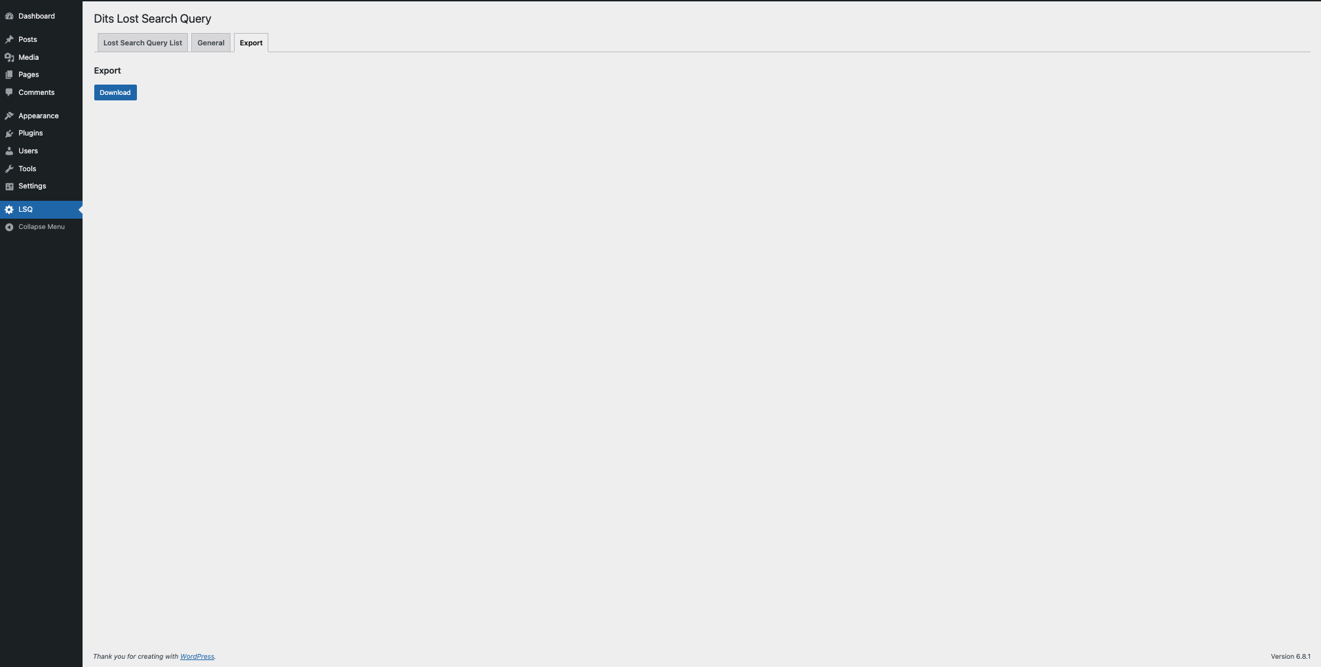 **Export Queries**\