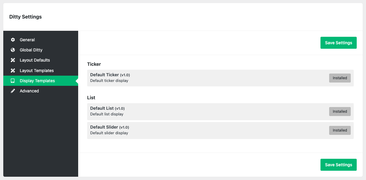WP Posts Feed (Lite) Item options
