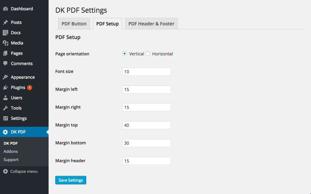 PDF Custom CSS