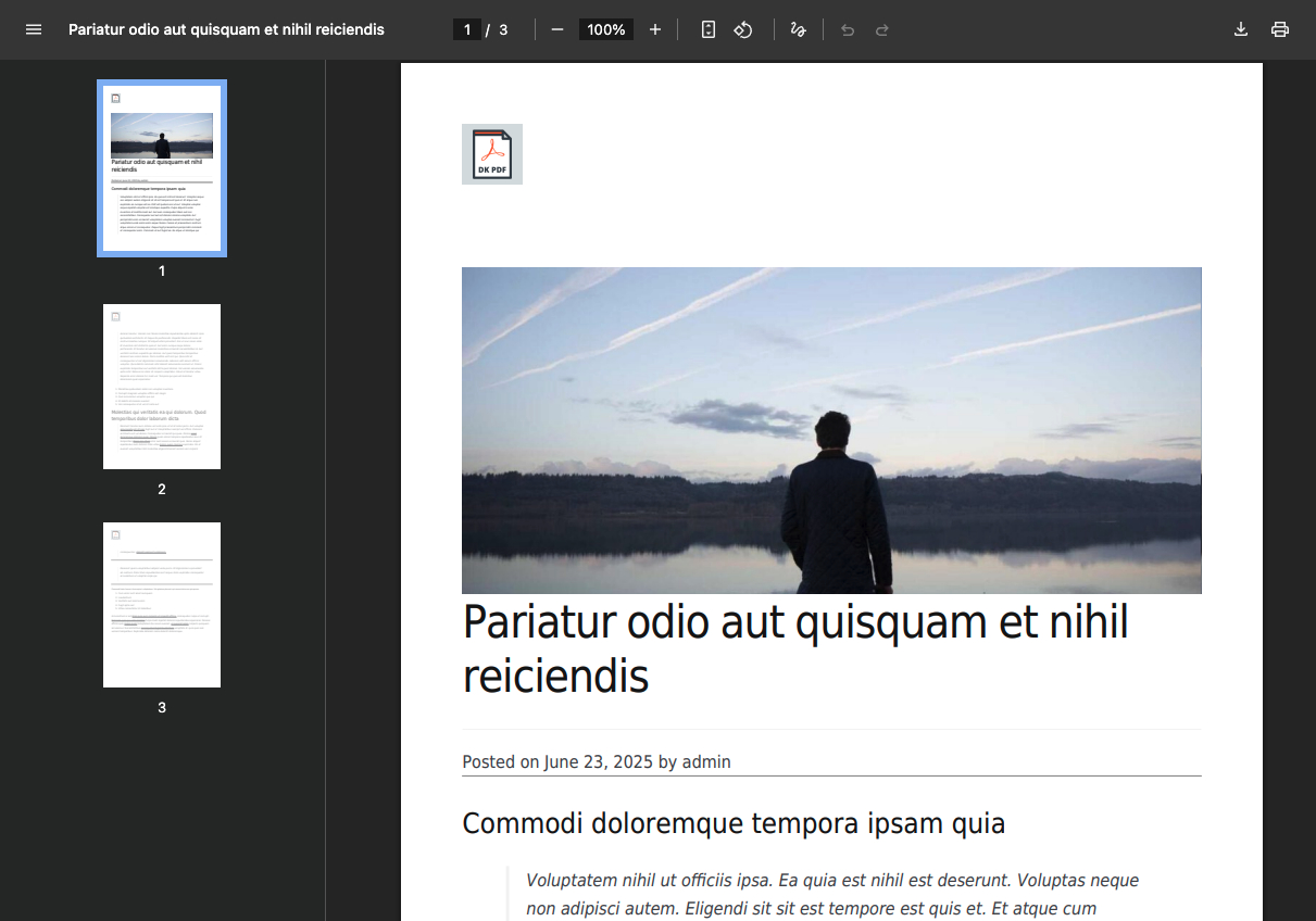 WooCommerce Product PDF