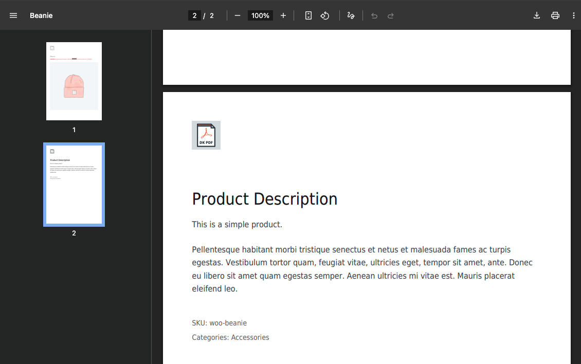 Disable PDF Button Metabox