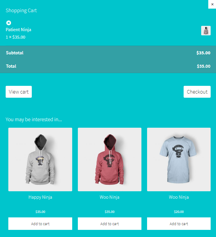 DMA Modal Cart