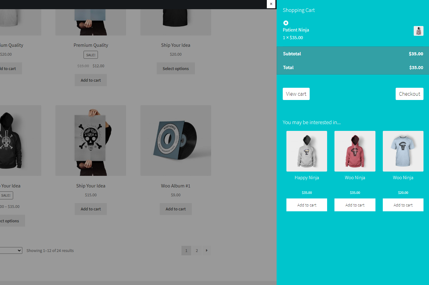 Modal Cart Right