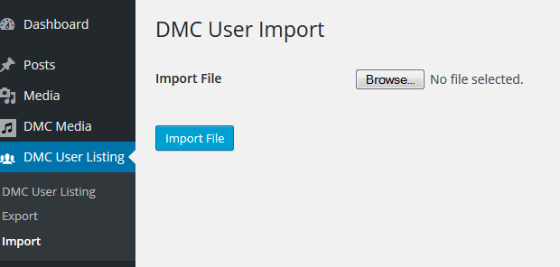 Import users