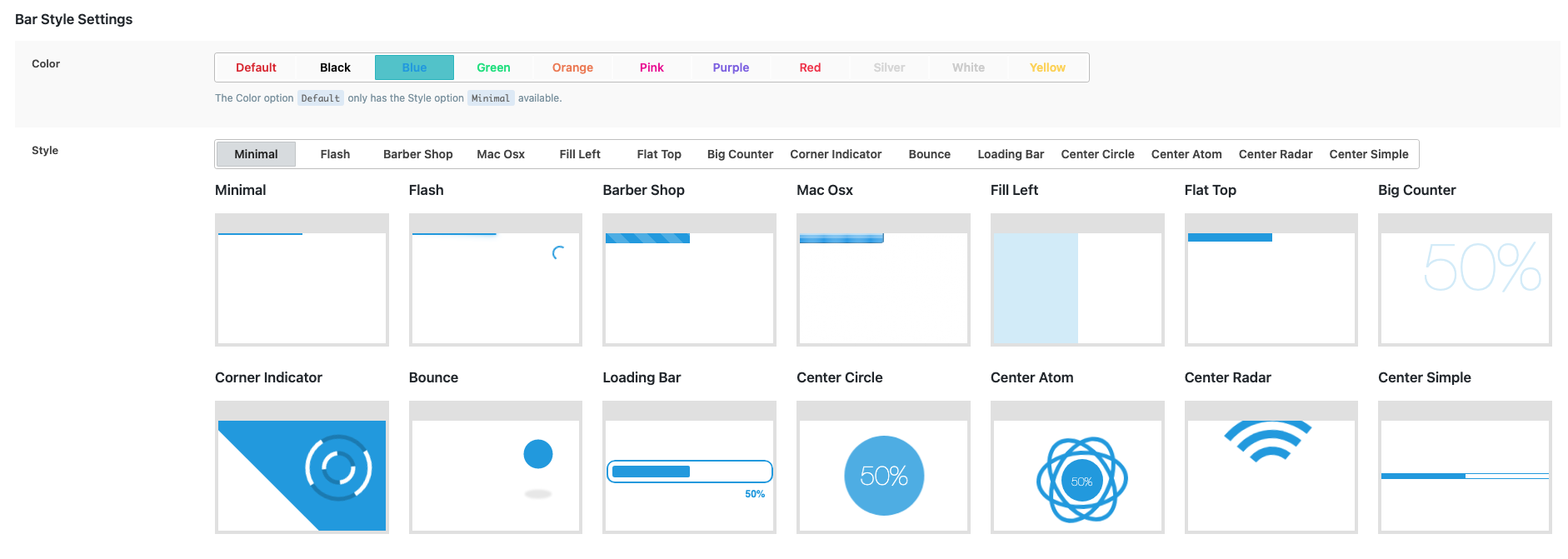 Plugin Settings