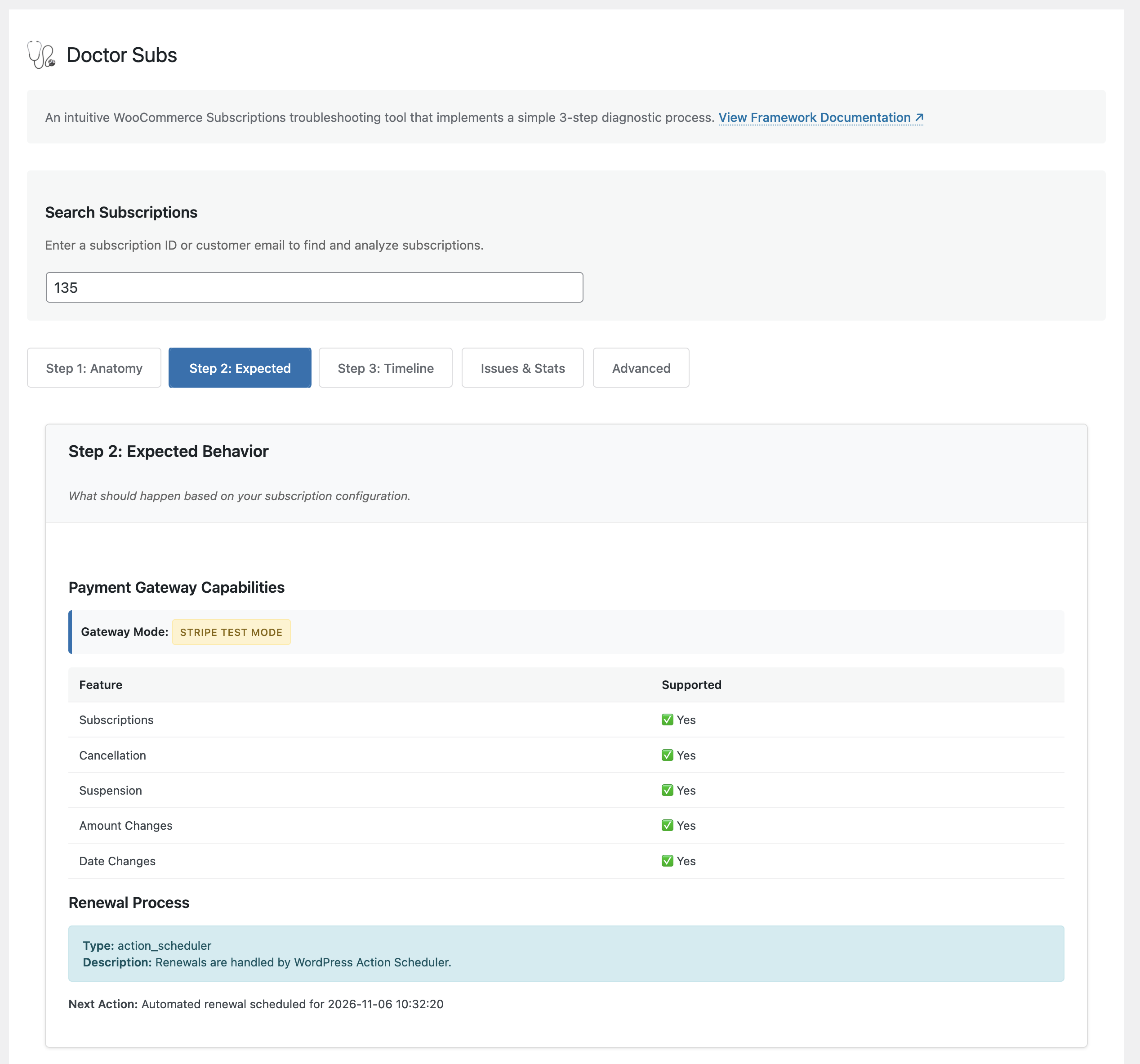 Expected behavior analysis