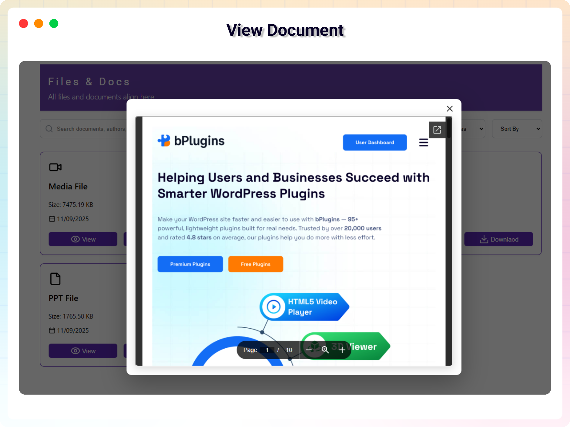 Configure Document