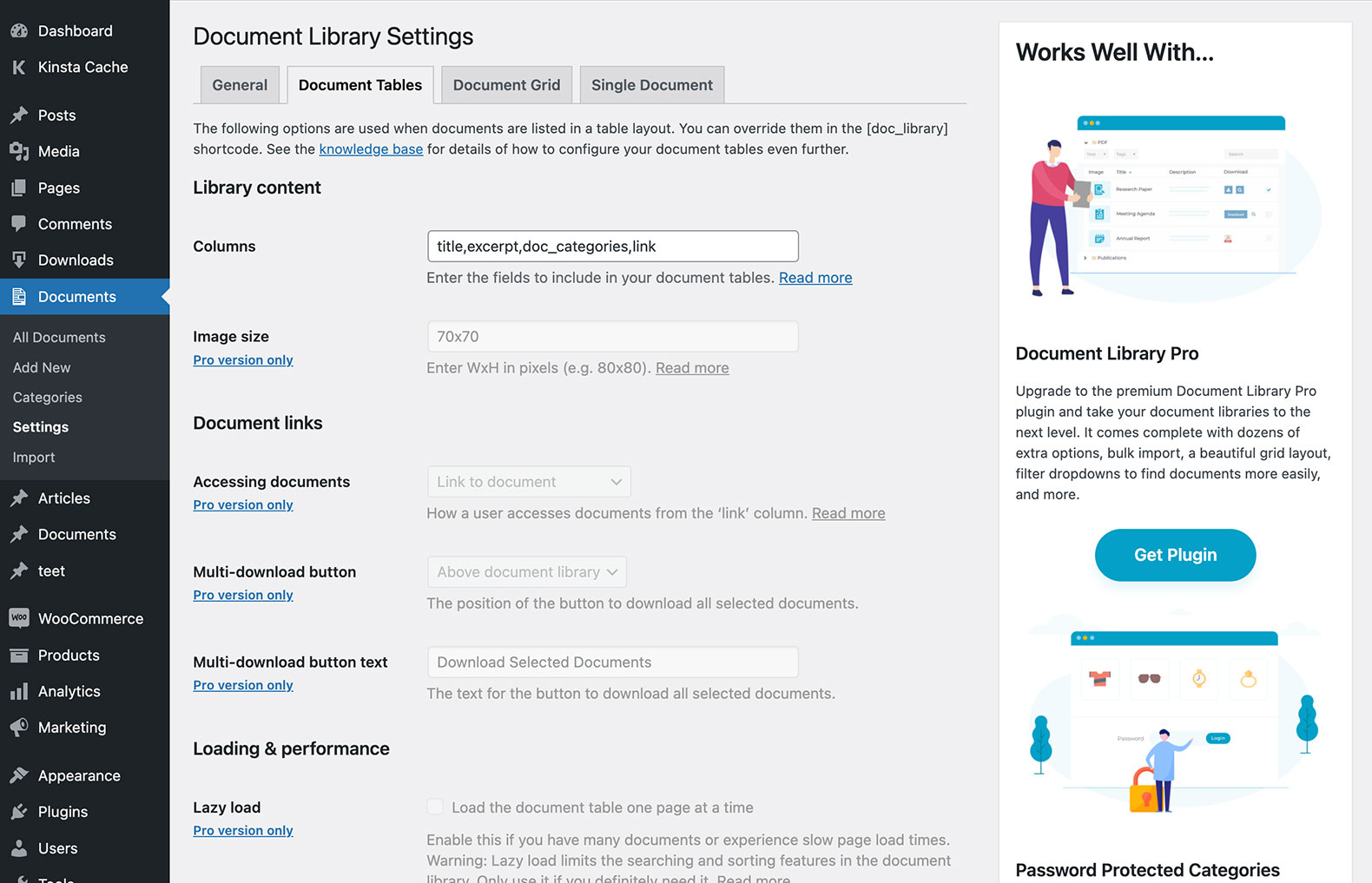 View document downloads separately from other Media Library files.