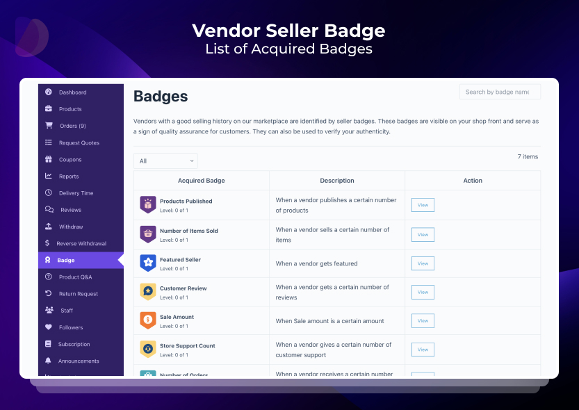 Seller Badges