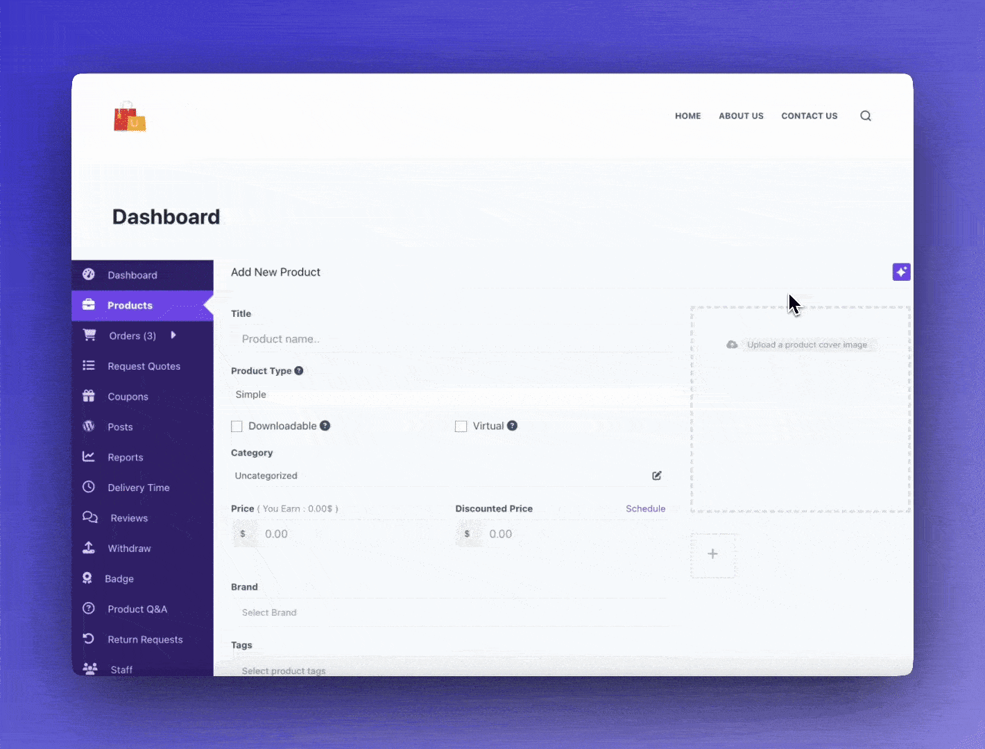 Frontend &rarr; Vendor Reports