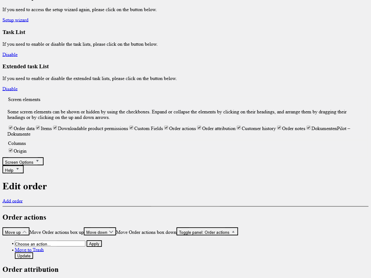 **Partial delivery note** – Select items and quantities, create a separate PDF per shipment