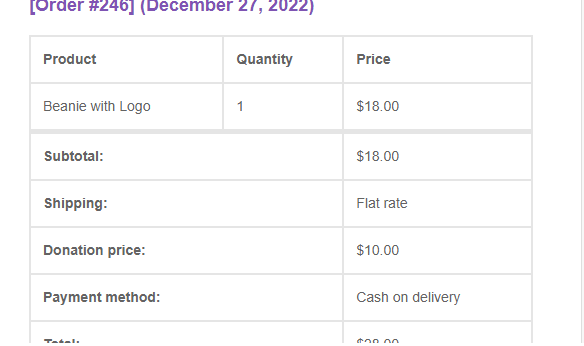 Admin settings panel — general options