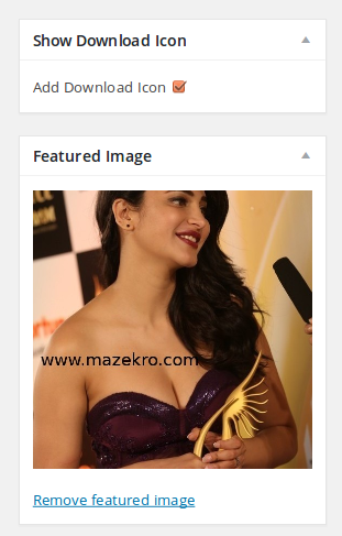 Post featured image to show download button.
