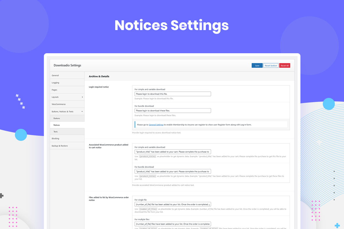 General Settings