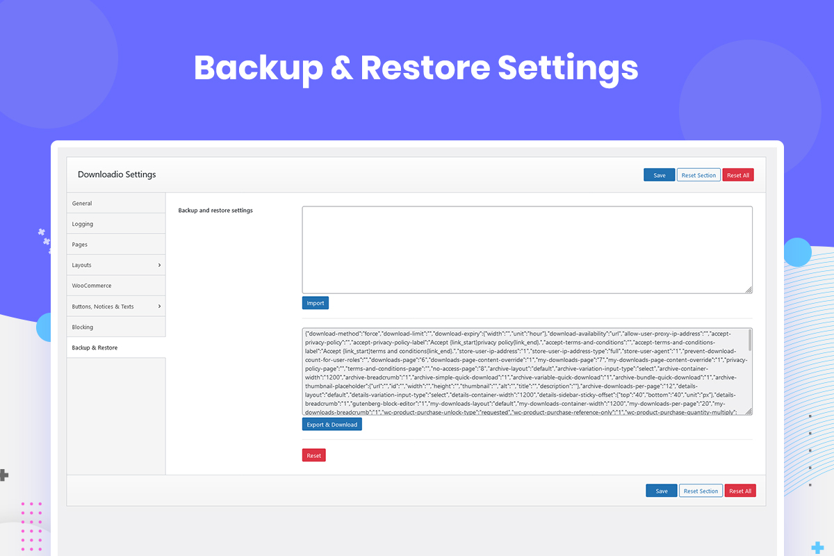 Archive Layouts Settings