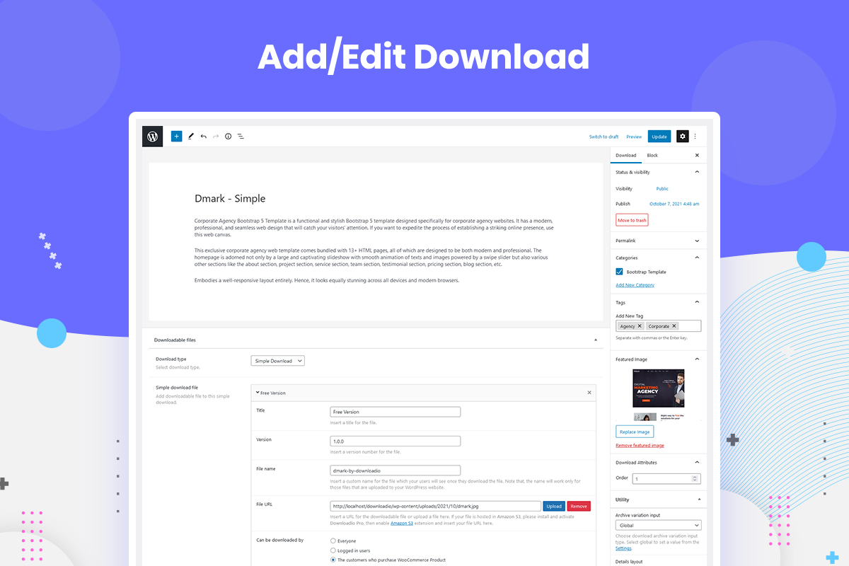 My Downloads Layouts Settings
