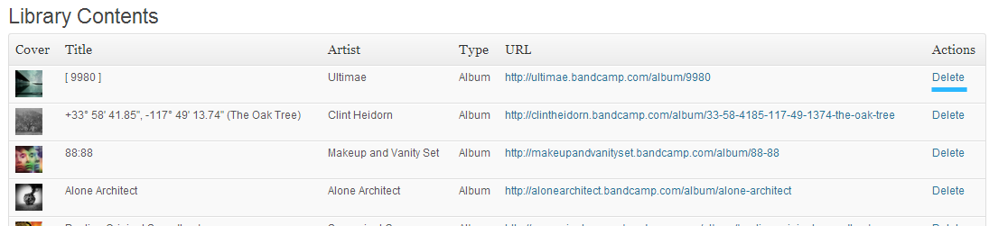 The plugin view of the library