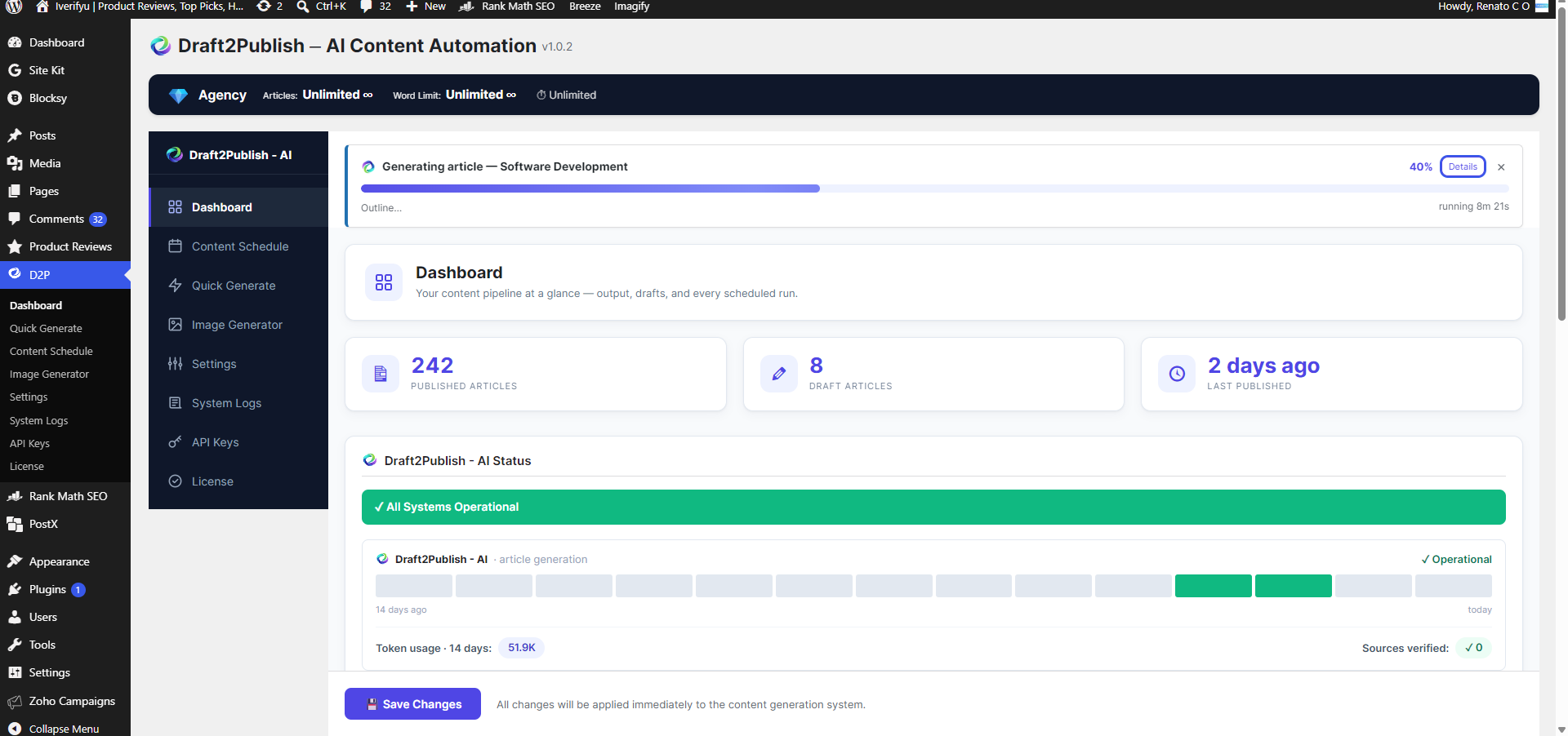 WordPress Cron controls - review scheduling health and run an approved cron test from the dashboard