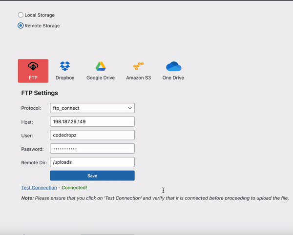Remote Storage - Pro Features