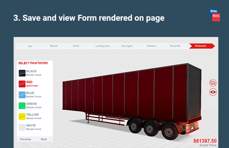 Save and view the Form rendered in your content.