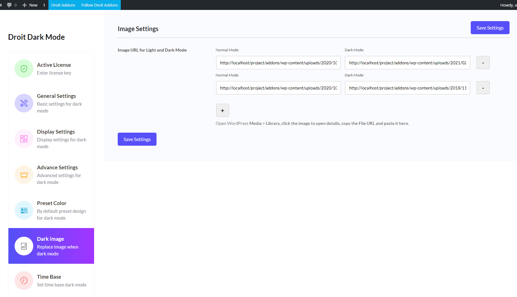 Image Settings