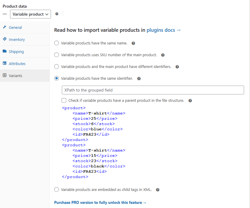 XML preview