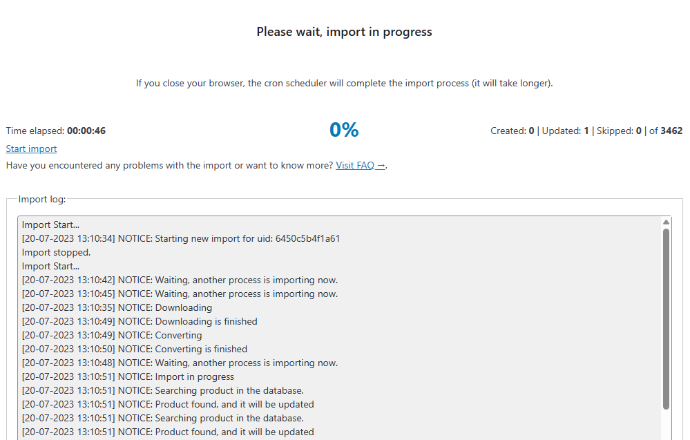 Choose how to match products for future product imports and updates