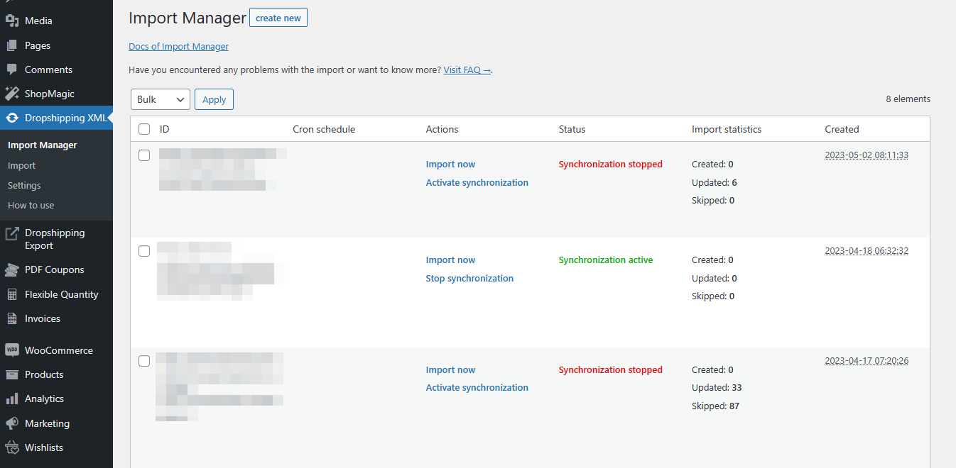 Do not create new WooCommerce products, only update existing ones