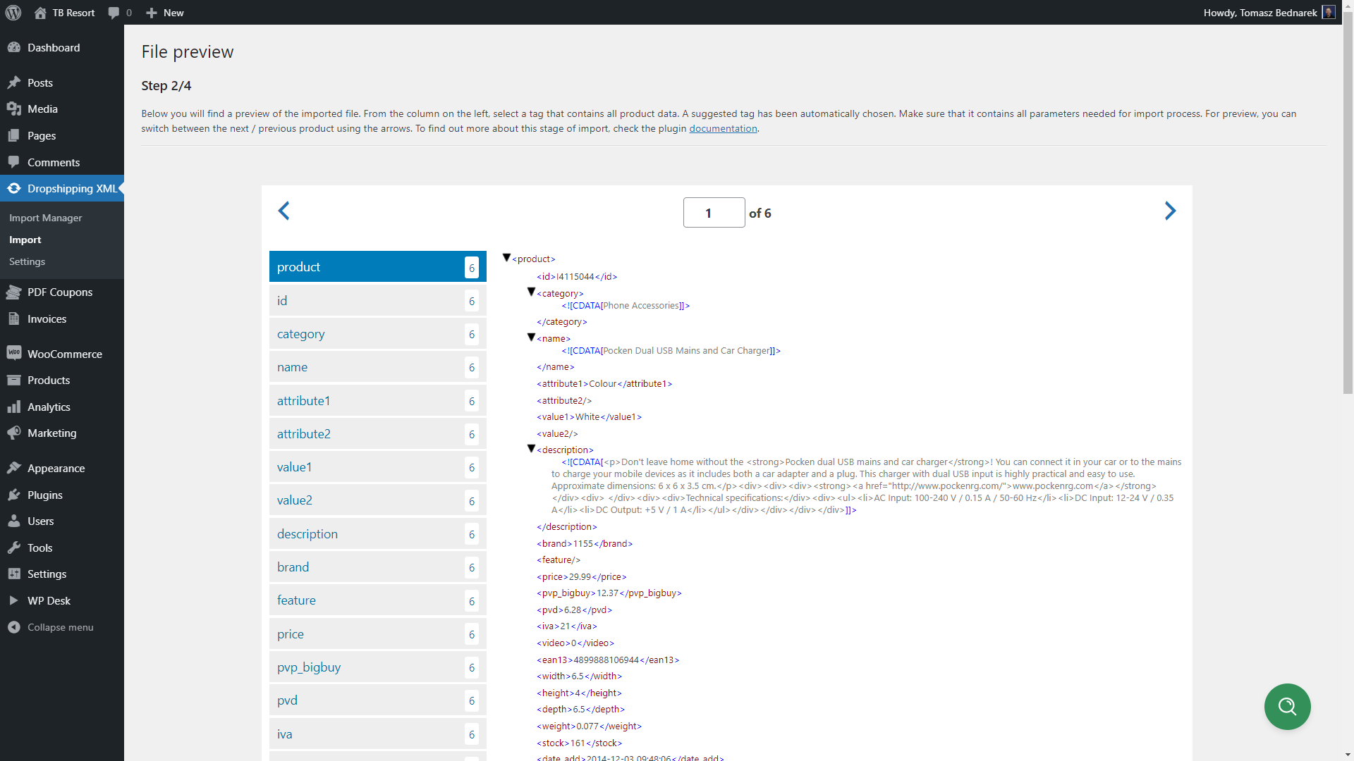 Choose only a few fields to update
