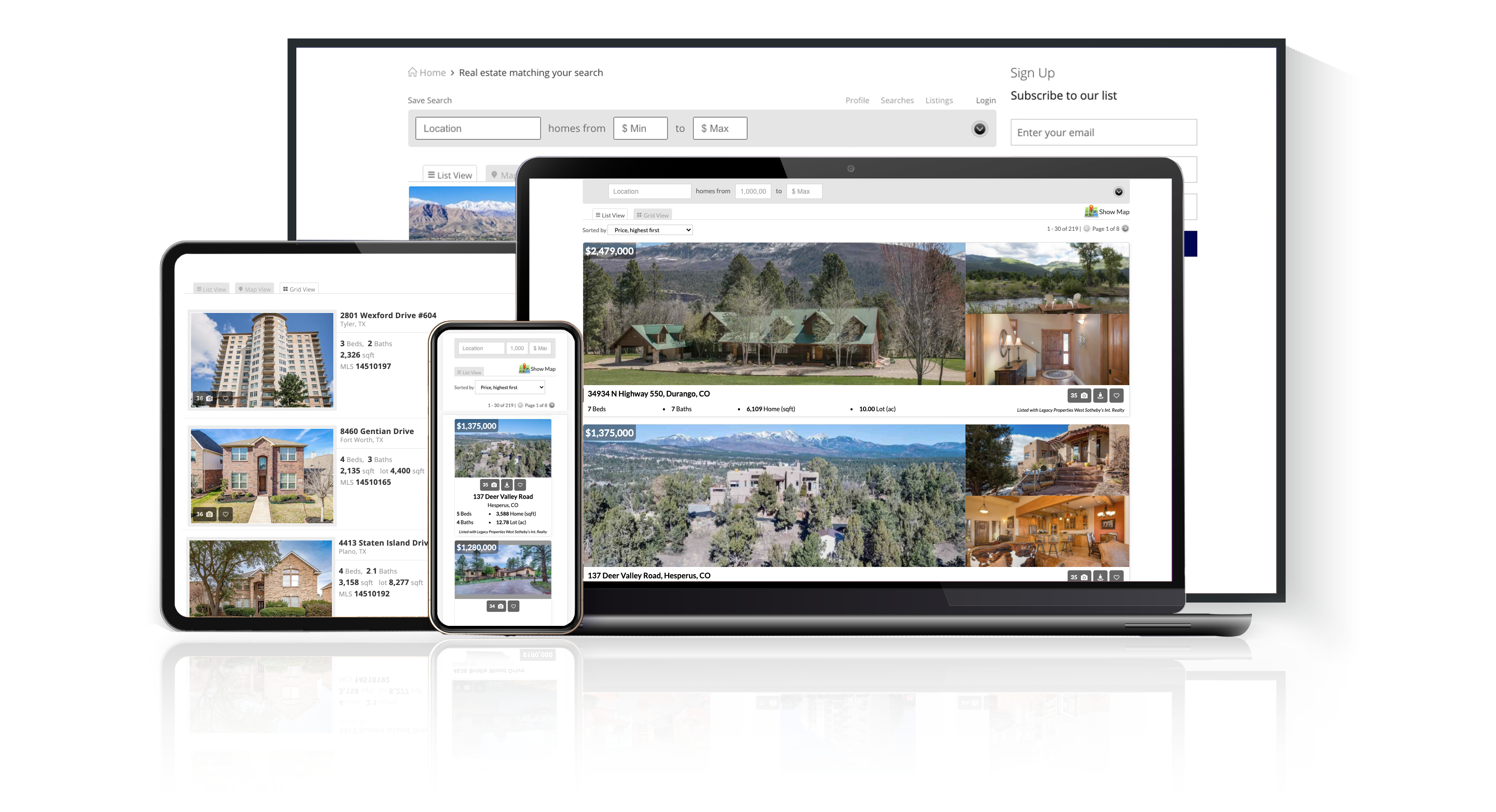 Visitors can easily find MLS listings on your website with user-friendly property search widgets, including a powerful map search tool and slideshows of highlighted properties.