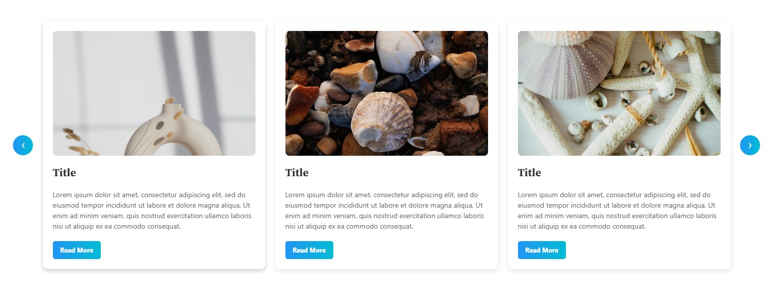 List layout preview on the frontend.