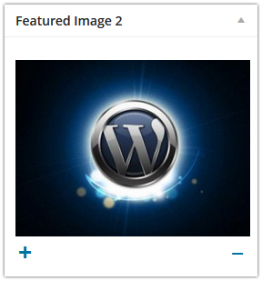 Add new featured image box.